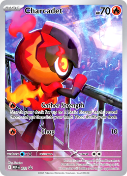Pokemon TCG Charcadet MEP022 Black Star Promo Full Art Illustration Promo Rare - Image 1