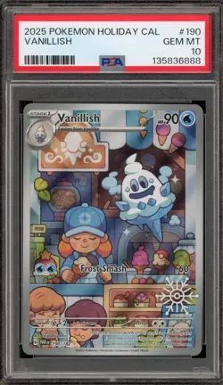 Pokemon Vanillish Holiday Calendar #190 PSA 10 Gem Mint - Image 1