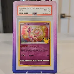 The Pokemon Company Mew Celebrations 011/025 Holo Rare PSA 8 - Image 1
