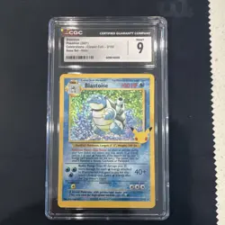 Pokemon Blastoise 2/102 Celebrations Classic Collection Base Set Holo CGC 9 - Image 1