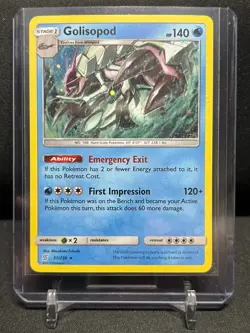 Golisopod 51/236 Cosmos Holo Promo Rare Pokemon 2019 Unified Minds - LP - Image 1