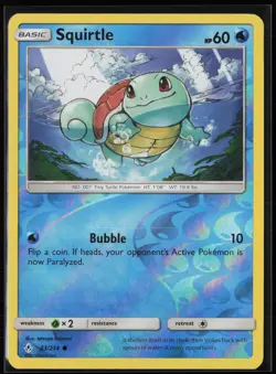 Squirtle 33/214 Common Unbroken Bonds Pokemon Reverse Holo Lightly Played - Image 1