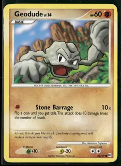 Geodude 65/99 Common Arceus Pokemon Lightly Played - Image 1