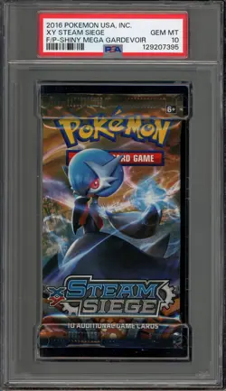Pokemon XY Steam Siege Shiny Mega Gardevoir Art Sealed Booster Pack PSA 10 - Image 1