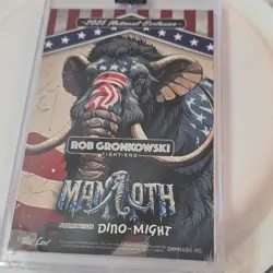 Wild Card 2025 Mammoth Dino-Might Rob Gronkowski One of One Football - Image 2