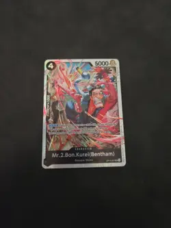 Mr.2.Bon.Kurei (Bentham) OP14-091 One Piece TCG The Azure Sea's Seven SR NM - Image 1