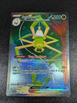 Pokemon TCG Spidops EX Scarlet Violet Base Card 243/198 Sir - Image 1
