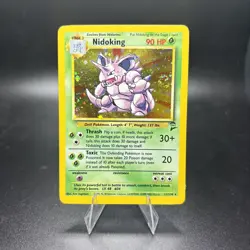 Nidoking - 11/130 - Pokemon Base Set 2 Holo Rare Card WOTC MP -j - Image 1