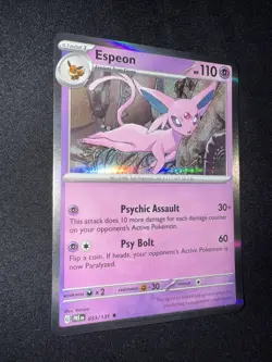 Espeon Holo 033/131 Prismatic Evolutions English Pokemon Card - Image 2