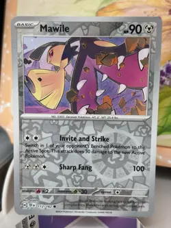 Mawile - 112/162 SV05: Temporal Forces Reverse Holo Pokemon Card TCG - Image 1