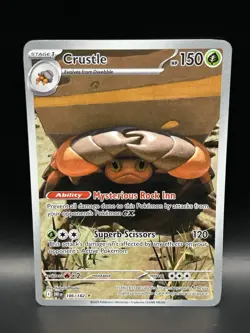 Crustle 186/182 - Pokemon Destined Rivals Card - NM - Image 1