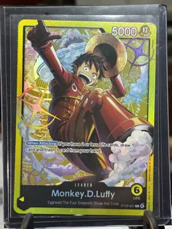 Bandai One Piece Card Game Egghead Goa SR Holo Luffy Zoro Sanji Usopp Brook - Image 1