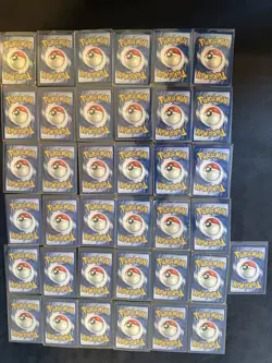 Pokemon Base Set Lot 37 Cards WOTC Vintage Mewtwo Holo Pikachu Bulbasaur Lot - Image 2