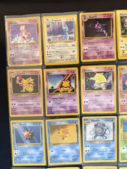 Pokemon Base Set Lot 37 Cards WOTC Vintage Mewtwo Holo Pikachu Bulbasaur Lot - Image 3