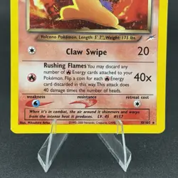 Dark Typhlosion Neo Destiny Holo Card 10/105 Unlimited Rare (Small Crease) - Image 3