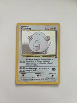 Chansey RARE Pokemon Card 1999 Holographic Base Set 3/130 Excellent Condition - Image 1