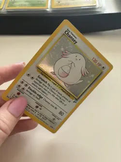 Chansey RARE Pokemon Card 1999 Holographic Base Set 3/130 Excellent Condition - Image 3