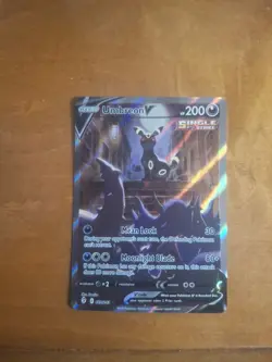 Pokemon TCG Umbreon v Evolving Skies Holo Ultra Rare Card 189/203 *Near Mint* - Image 1