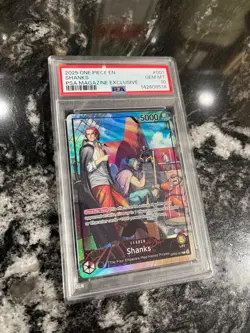PSA 10 Shanks (2025 PSA Magazine Promo) OP09-001 One Piece Leader card Bandai - Image 4