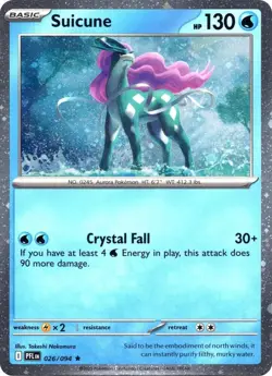 Suicune (Cosmos Holo) Rare Miscellaneous Cards & Products 026/094 NM - Image 1