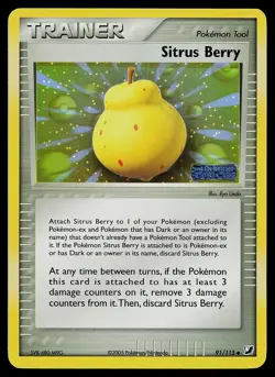 Pokemon Card - Sitrus Berry Unseen Forces 91/115 Reverse Holo Stamped - Image 1