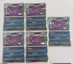 Pokemon TCG Gengar POR 050/088 Rare Holo - Perfect Order NM Pack Fresh 5card LOT - Image 1