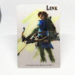 01 LINK The Legend of Zelda Breath of the Wild Plastic Card Nintendo Japan - Image 1