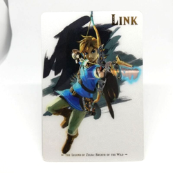 03 LINK The Legend of Zelda Breath of the Wild Plastic Card Nintendo Japan - Image 1