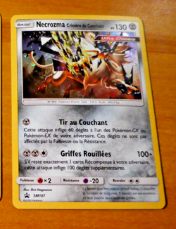 POKEMON CARD HOLO RARE CARTE NECROZMA SM107 PROMO FR MINT 2018 - Image 1