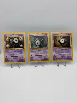 Pokemon TCG Unown Cards Set Of 9 Nm Condition Vintage - Image 1