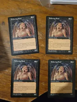 4x Bellowing Fiend Tempest Magic The Gathering MTG Card Vintage Rare Playset - Image 1