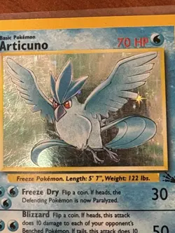 1999 Articuno Holo Pokemon Fossil Card 2/62 - Rare Vintage Fair - Image 4