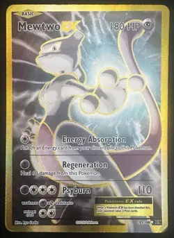 Pokemon Mewtwo-EX Full Art Ultra Rare Evolutions 103/108 Holo Card LP - Image 1