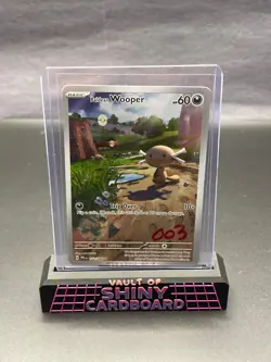 💧 Paldean Wooper 102/094 PFL Secret Rare Pokemon Card 💧 - Image 1