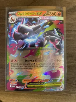 Mega Charizard X ex (Phantasmal Flames 13/94) rare promo Pokemon TCG card - Image 1