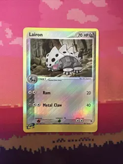 Pokemon Card Lairon EX Ruby Sapphire Reverse Holo 36/109 Near Mint - Image 1