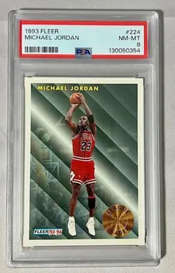 1993 Fleer Michael Jordan #224 PSA 8 - Image 1