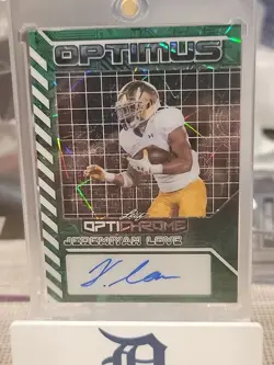 2025 Leaf OptiChrome JEREMIYAH LOVE AUTO 5/6 ND IRISH COLOR MATCH - Image 1
