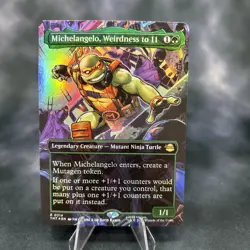 Michelangelo, Weirdness to 11 (Borderless) Teenage Mutant Ninja Turtles Foil - Image 1