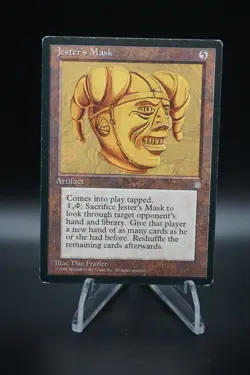 1x Jester's Mask Light to Moderate Play, English Ice Age MTG Magic - Image 1