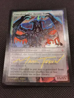 MTG | Emrakul, the Aeons Torn | Foil Gold Signed Mark Tedin Altered Art | ROE - Image 3