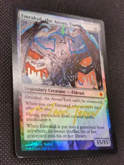MTG | Emrakul, the Aeons Torn | Foil Gold Signed Mark Tedin Altered Art | ROE - Image 4