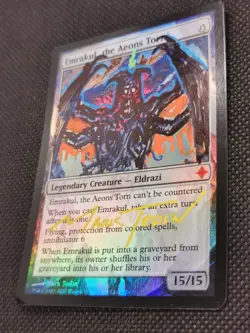 MTG | Emrakul, the Aeons Torn | Foil Gold Signed Mark Tedin Altered Art | ROE - Image 5