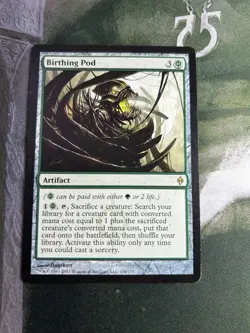 1x Birthing Pod, New Phyrexia, lightly Played, MTG - Image 1