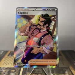 Pokemon Card Saguaro 255/193 Full Art Ultra Rare Paldea Evolved - Image 1