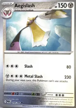 Pokemon TCG Aegislash 58/88 Perfect Order Reverse Holo NM - Image 1