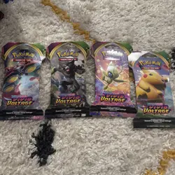 Lot Of 4 Vivid Voltage Booster Packs Pokemon TCG Sword & Shield NEW Sealed 820650807503 - Image 3
