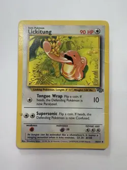 Pokemon TCG Lickitung Basic 38/64 Jungle Uncommon - Image 1