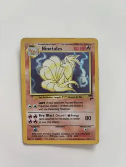 Pokemon TCG Ninetales Holo Rare Card Base Set 13/130, 1999 - Image 1