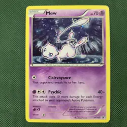 HD SWIRL 🌀💫 MP Mew XY192 Cosmos Promo Holo Mythical Collection Pokemon Card - Image 3